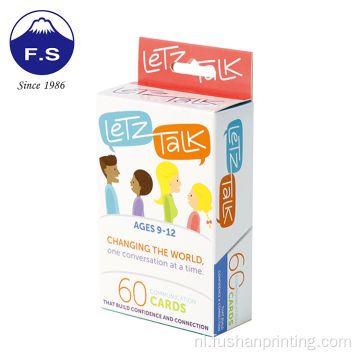 Aangepaste CMYK Printing Coated Paper Flash Cards Educatief